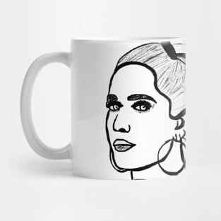 Bad at Love - a pop sketch of Halsey Mug